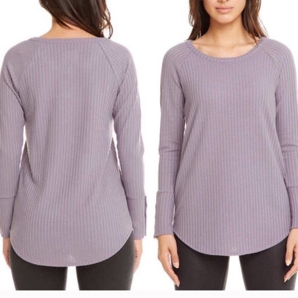 Chaser Tops - ⚡️3/$20 NWT chaser purple waffle knit  L